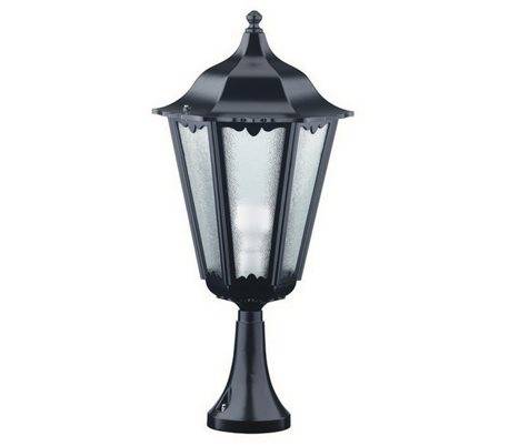 Balises de jardin PIN IP43 70W E27 Noir verre opaque