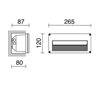Lampes encastrable extérieur au mur PONENT IP54 26W G24 d3 gris