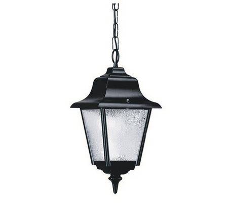 Lampadas Colgantes da esterno ROB IP43 70W E27 Noir verre opaque
