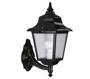Appliques extérieures ROB IP43 70W E27 Noir verre opaque