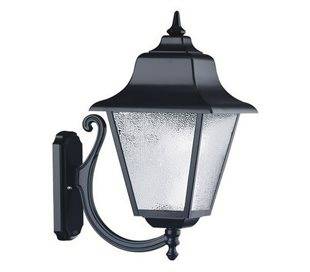 Appliques extérieures ROB IP43 70W E27 Noir verre Transparent