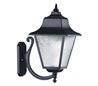 Appliques extérieures ROB IP43 70W E27 Noir verre Transparent