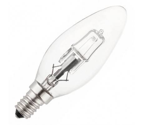 Ampoule halogène Eco E27 42W 2700K B35 bougie