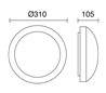 Appliques extérieures SARIEL IP54 60W E27 Blanc Trasl.