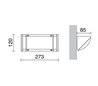 Appliques extérieures mur SUR IP54 E27 60W Noir