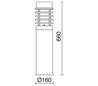 Balises de jardin TRIKI IP44 E27 Inox 304