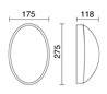 Appliques extérieures TUREL IP54 60W E27 Blanc Traslucido
