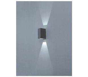 Appliques extérieures mur UFO IP54 LED 2x1W gris