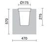 Lampes encastrable extérieur pavement WALKER IP67 40W E27 Inox