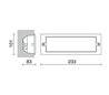 Lampes encastrable extérieur au mur XALOC IP44 40W E27 Inox