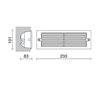 Lampes encastrable extérieur au mur XALOC IP44 40W E27 Inox