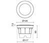 Lampes encastrable extérieur BELGRADO-12 IP67 GX53 12cm Noir 