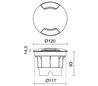 Lampes encastrable extérieur BELGRADO-12 IP67 GX53 12cm Noir 