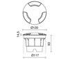 Lampes encastrable extérieur BELGRADO-12 IP67 GX53 12cm Noir 