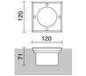 Lampes encastrable extérieur pavement SIO IP67 GX53 9W Inox