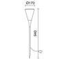 Projecteurs d'extérieur Luminaire sur piquet Jolin Dopo/Balises de jardin FUNEL IP44 E27 max.23W anthracite