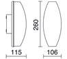 Appliques extérieures BARCIS IP54 6W 560lm 3000K gris