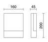 Appliques extérieures CENADI IP54 LED 6W 520lm 3000K anthracite