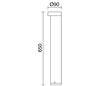 Balises de jardin CAIRO IP54 LED 7W 195lm 3K anthracite
