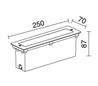 Lampes encastrable extérieur DAS IP65 LED 5W 157lm 3000K Inox