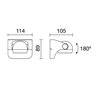 Appliques extérieures SILE IP54 LED 6W 290lm 3000K Blanc