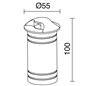 Lampes encastrable extérieur ARLET 2em IP67 LED3W 300lm 4K Aluminium anodisé