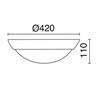 Plafond ZEN 42Ø G24d-3 2X26W IP44 aluminium 