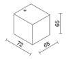 Applique BRICK PoWerLed 1x3W aluminium 