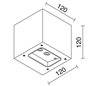 Applique BRICK LED 10x1W blanc 