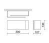Applique KASAI 30x10,7x13 E27 blanc 