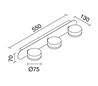 Applique salle de bain DESIO IP44 GX53 9W chrome / verre
