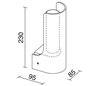 Applique salle de bain UVEG IP44 E14 verre opale