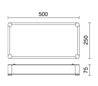 Plafond ATLAS IP20 2G11 2x36W verre opaque 