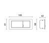 Applique LESING gauche IP20 LED 3W 240lm 3000K