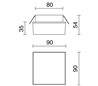 Lampes encastrable KRYSTAL IP44 LED 3W 240lm 3000K