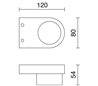 Applique DAG IP44 led 1x5W 400lm 3000K chrome