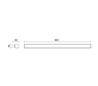Applique LITS IP44 LED 1x12W 960lm 3000K chrome