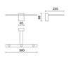 Applique TIEL IP44 LED 3x3W 720lm 3000K chrome