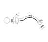 Applique OLVAS IP20 LED 1x3W 240lm 3000K nickel givré