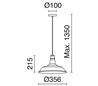 Suspensions ANTIQ E27 noir ø 36