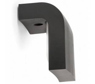 Lampe murale dans l'obscurité extérieure gris aluminium injecté - Klamp