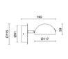 Applique LED DIDEN 1x4W 3000K gris