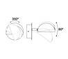 Applique LED DIDEN 1x4W 3000K gris