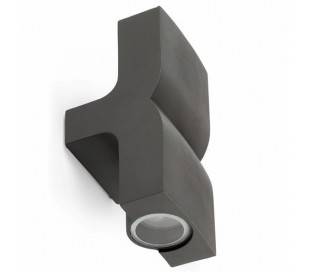 Applique extérieure en aluminium injecté 2L gris foncé - Klamp