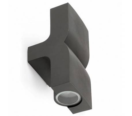 Applique extérieure en aluminium injecté 2L gris foncé - Klamp