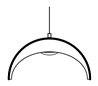 Suspensions LED DINA 8W 3500K blanc