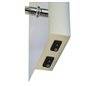 Applique avec lecteur LED E27+led 3W chrome 
