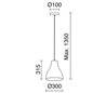 Suspensions CAMILA E27 cuivre