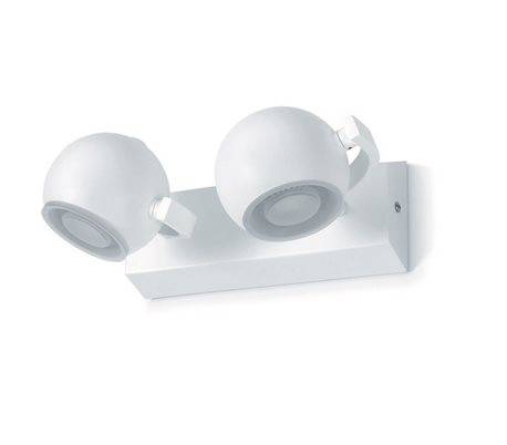 Applique salle de bain MOON LED 2x5W chrome / verre