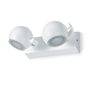 Applique salle de bain MOON LED 2x5W chrome / verre